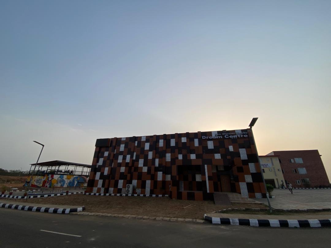 Wide perspective of the Dream Centre grounds.