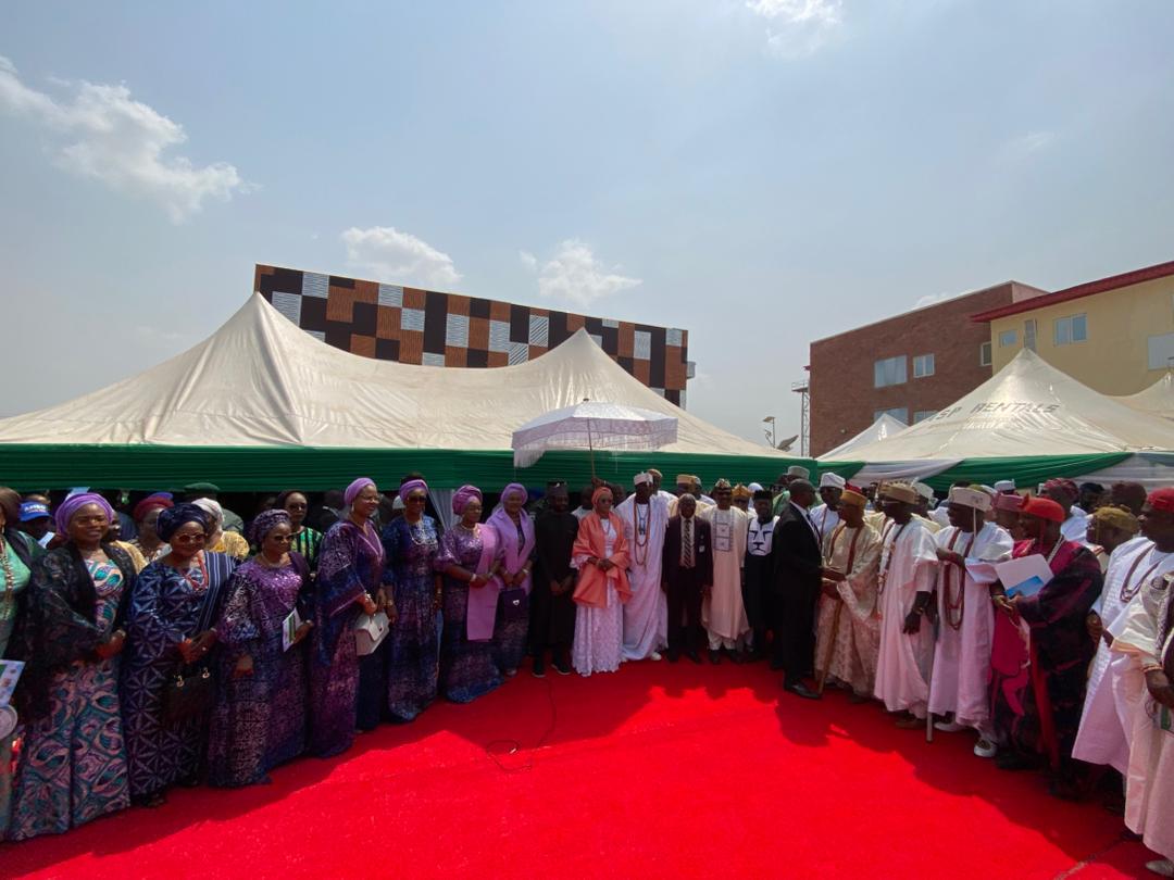 Dignitaries gathered for the commissioning of the Dream Centre.