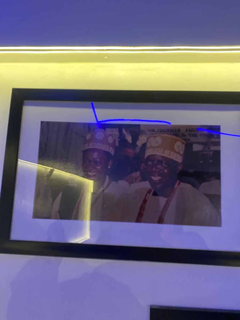 Legacy portrait on display.