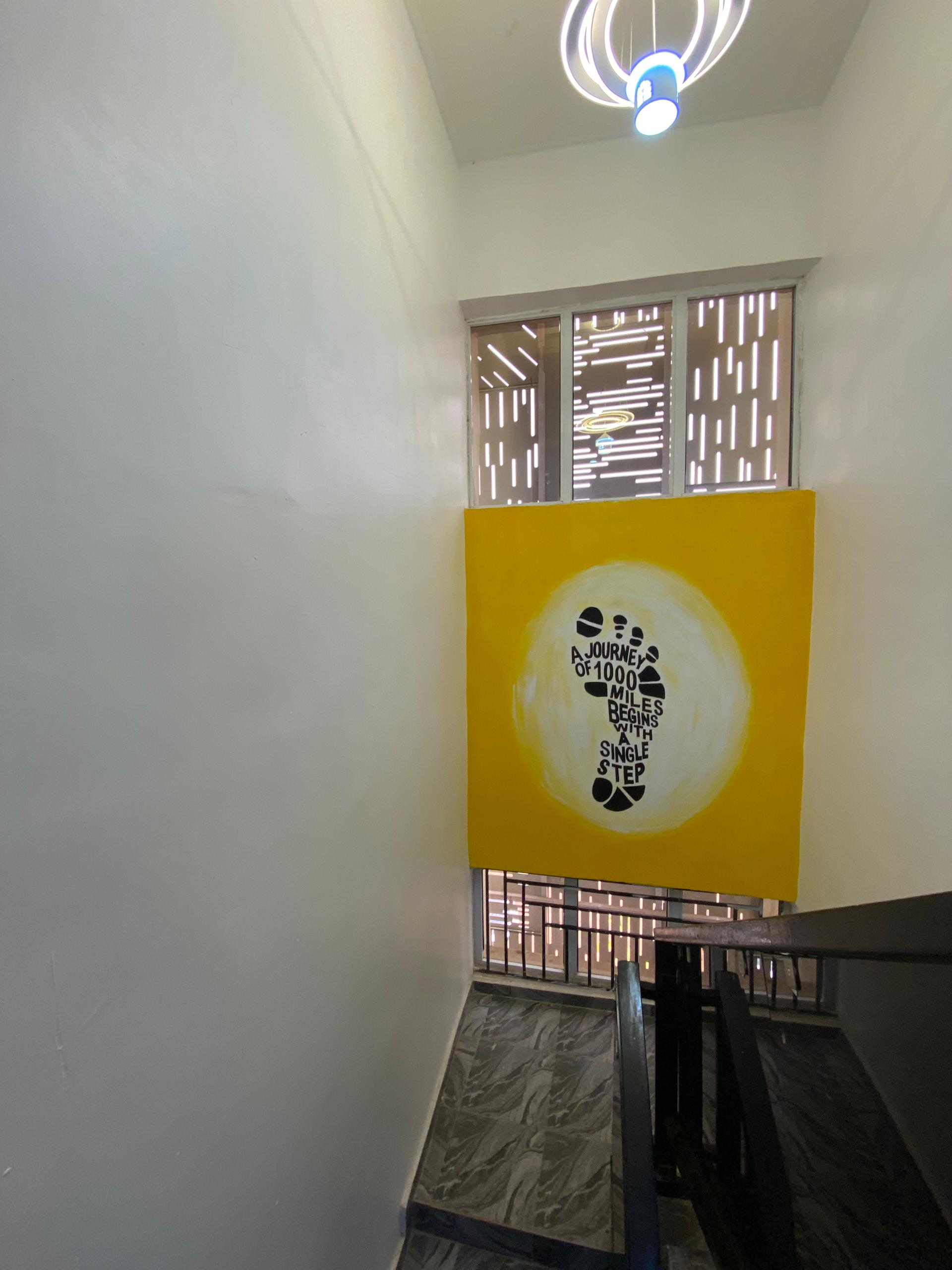 Architectural mural perspective.