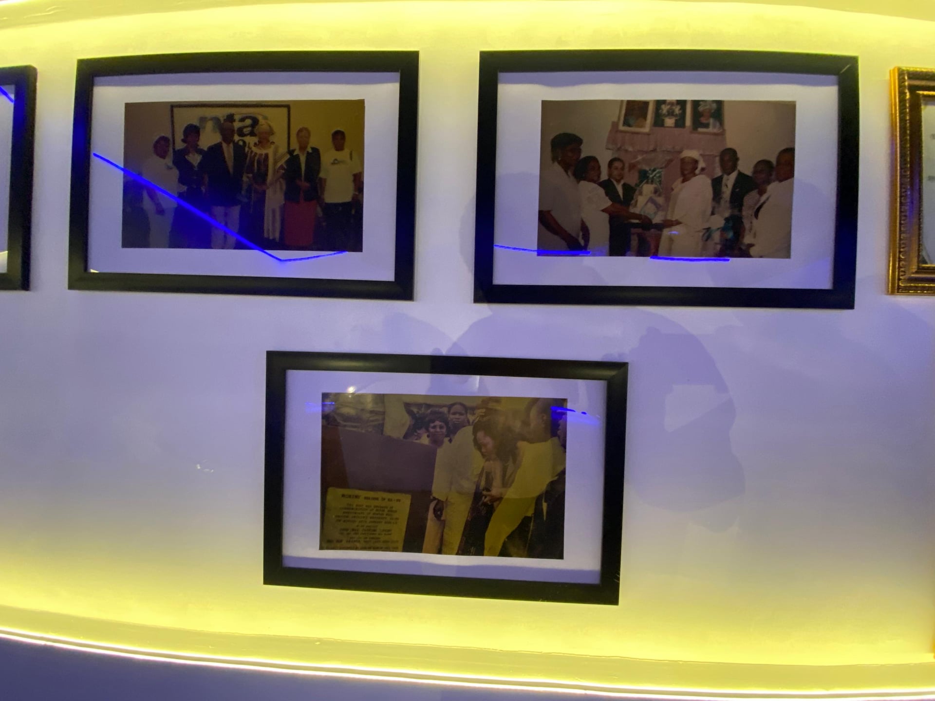 Institutional insignia detail.